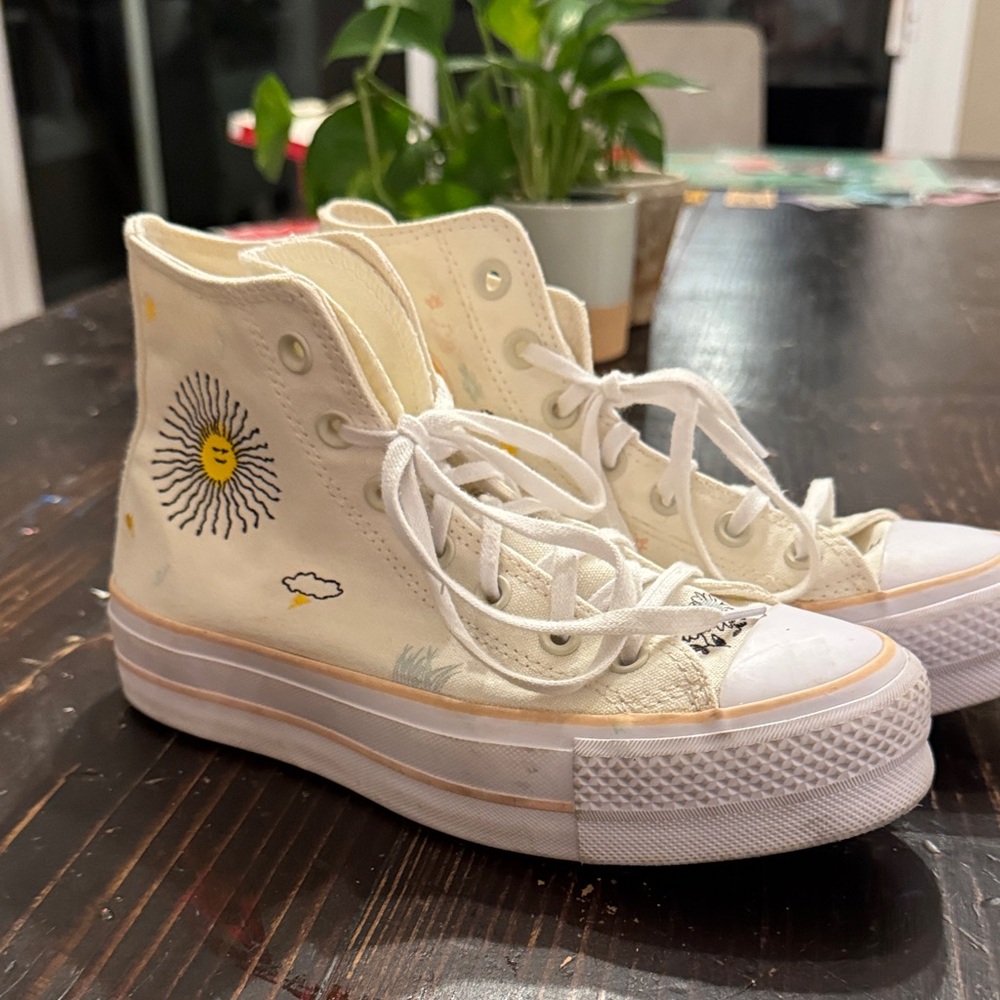 Converse Women's Cream High-Tops